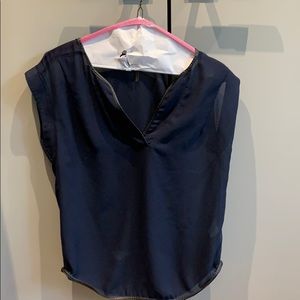 Stella and James Sheer Navy Top